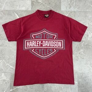 90s Vintage Harley Davidson Graphic Tee Mens Large Short Sleeve Shirt Biker